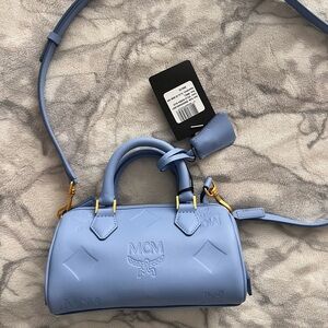 MCM Blue Mini Crossbody Bag